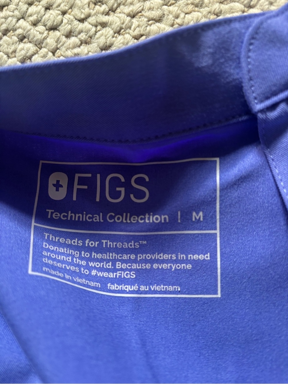 Figs Purple Rafaela Scrub Top - Picture 4 of 4